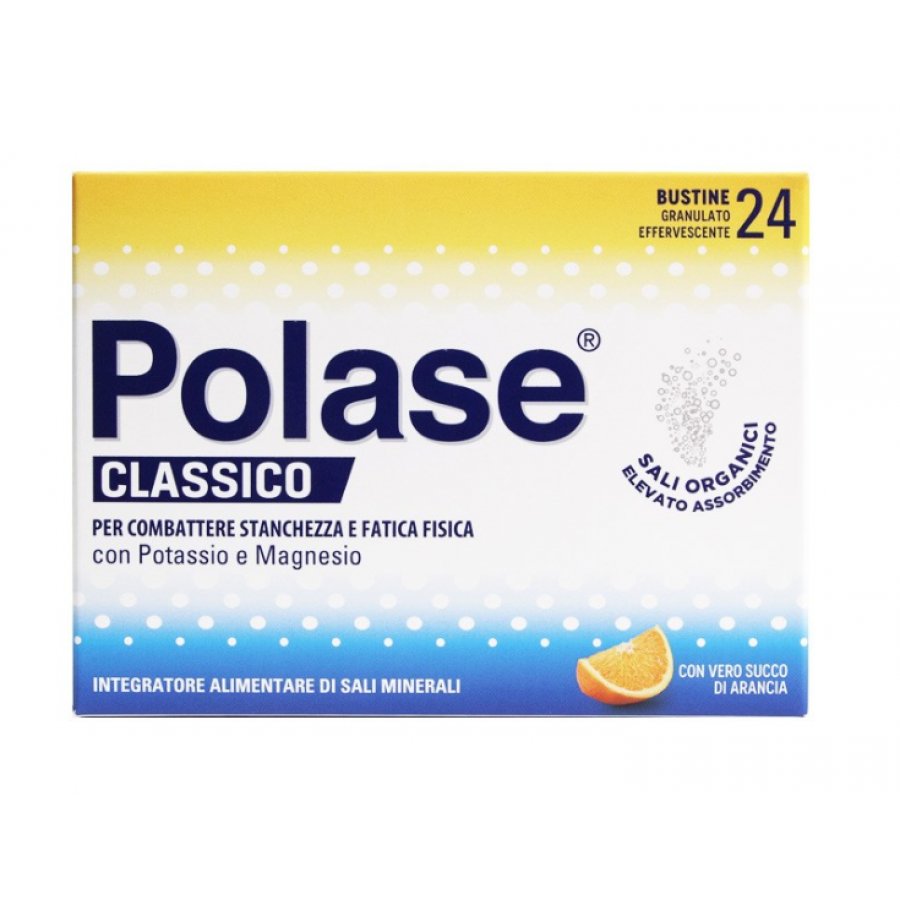 Polase Classico - Integratore Alimentare Arancia 24 Bustine Promo, energia e sali minerali per il tuo benessere