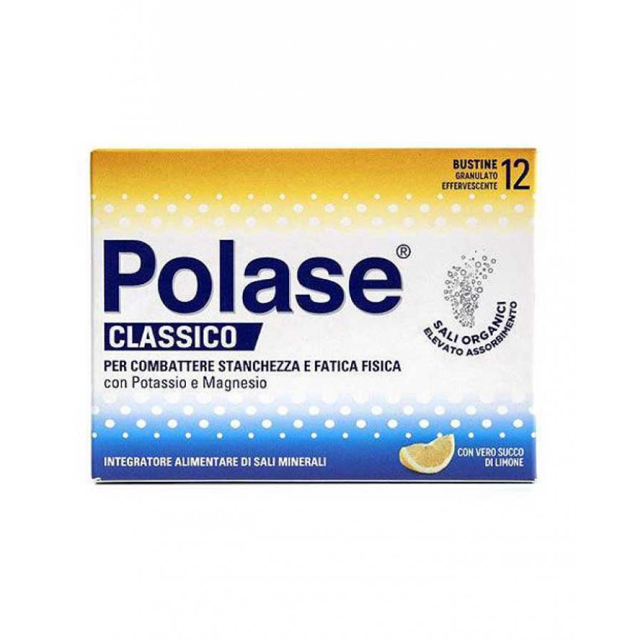 Polase Classico - Integratore Energetico, 12 Bustine Gusto Limone