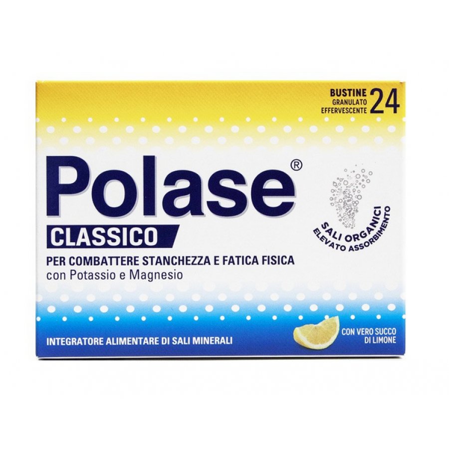 Polase Classico - Integratore Alimentare Limone 24 Buste Promo, energia e sali minerali per il tuo benessere