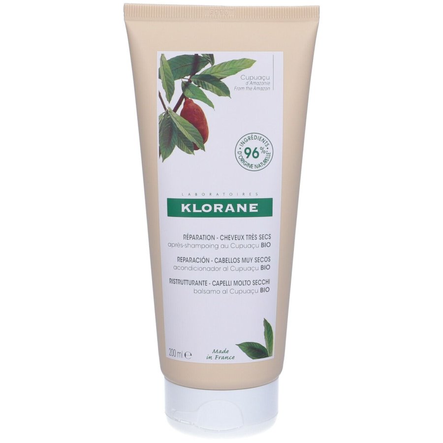 Klorane Balsamo Cupuaçu Bio 200ml – Nutriente e ristrutturante per capelli secchi