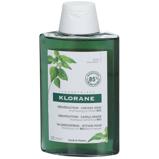 Klorane - Shampoo All’Ortica per Capelli Grassi 200ml - Rimedio Naturale