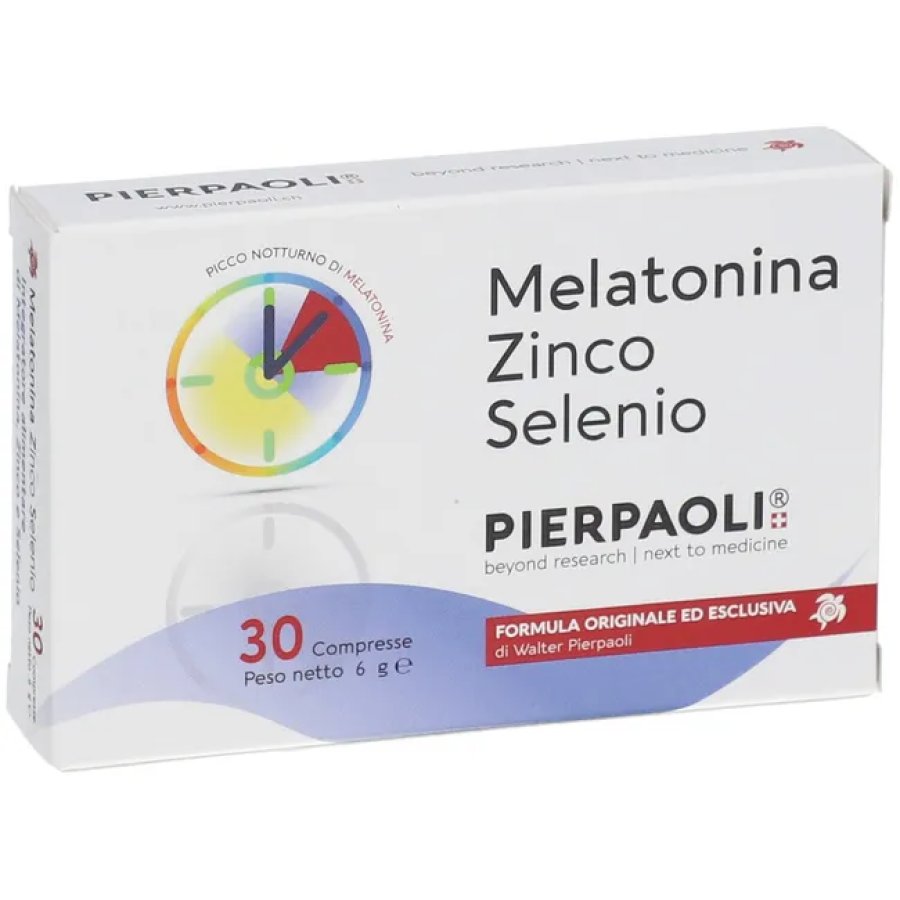 Pierpaoli, Melatonina Zinco Selenio, 30 Compresse