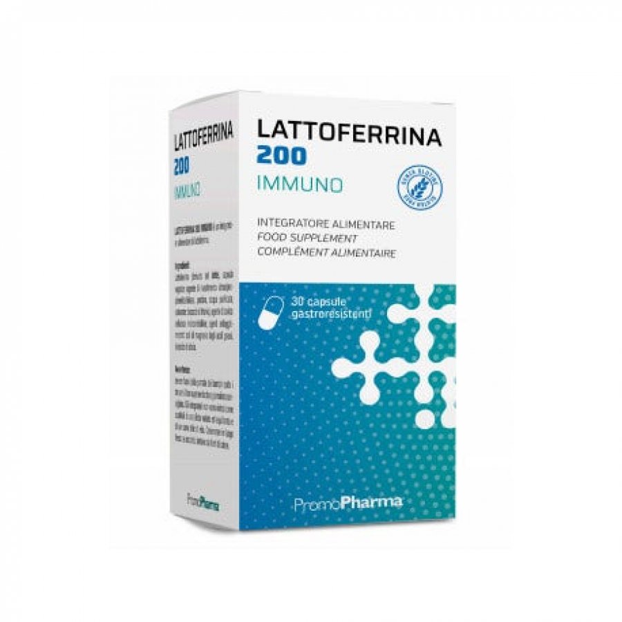 Lattoferrina 200 Immuno - Integratore Gastroresistente - 30 Capsule