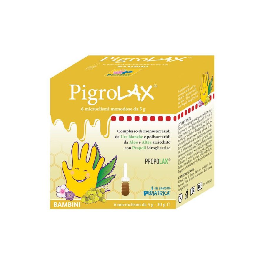PigroLAX Bambini, 6 Microclismi da 5 g PigroLAX Bambini, 6 Microclismi da 5 g