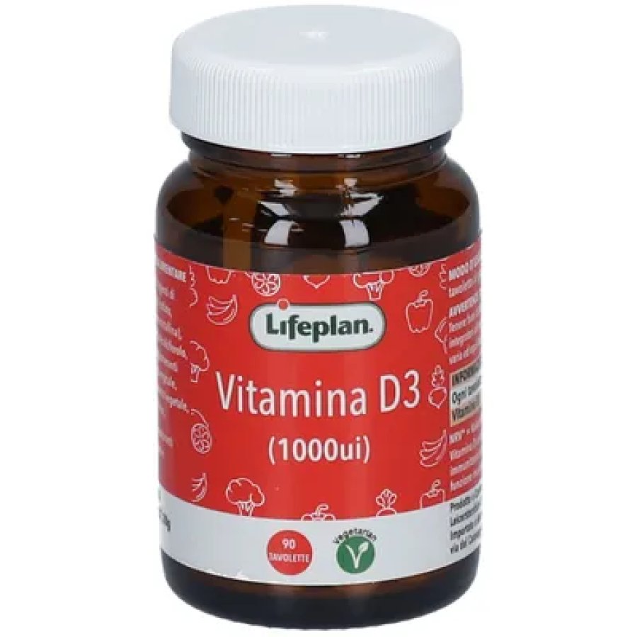 Lifeplan Vitamina D3 1000UI 90 Compresse - Integratore alimentare