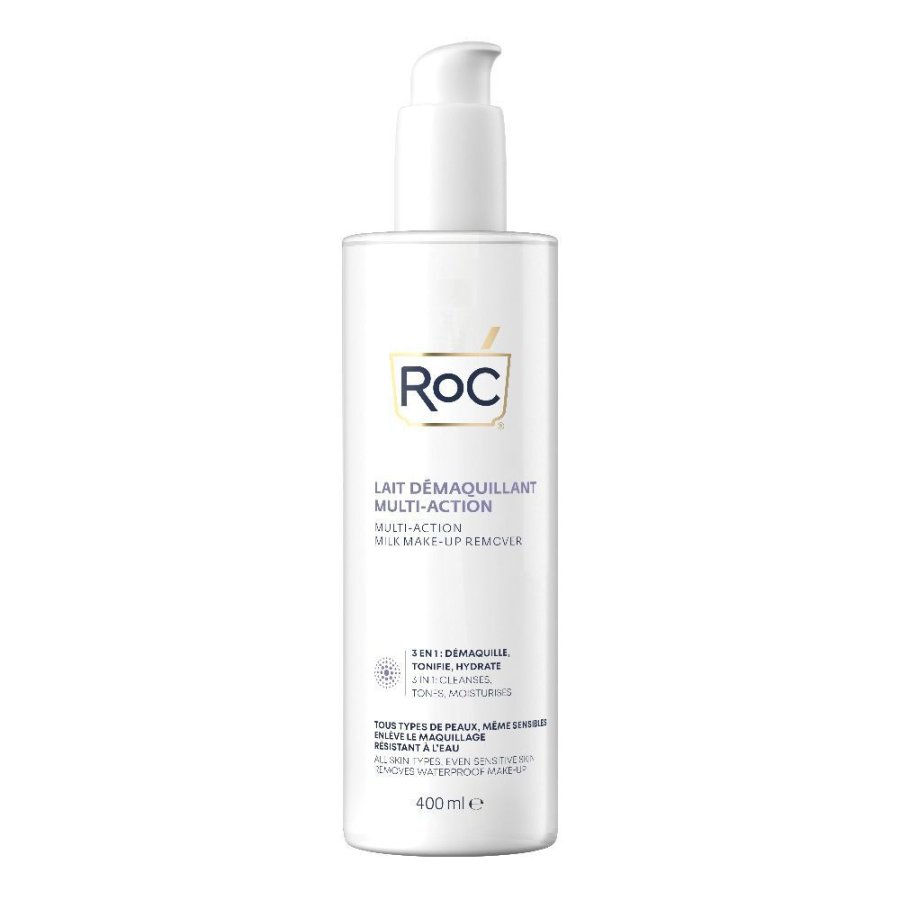 Roc, Latte Detergente Multiazione 3 in 1 Viso, 400 ml