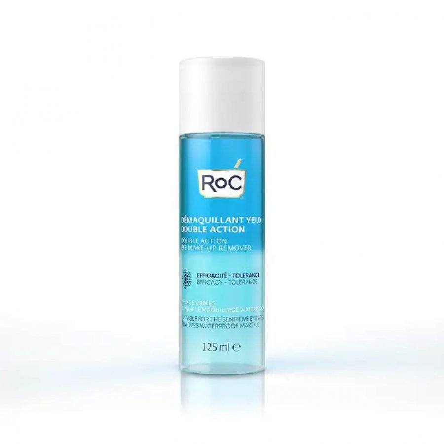 RoC Struccante Occhi Bifasico 125ml - Rimozione Delicata del Trucco, Anche Waterproof, per Contorno Occhi Sensibili