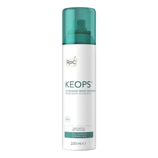 RoC KEOPS, Deodorante Spray Senza Profumo, 100 ml