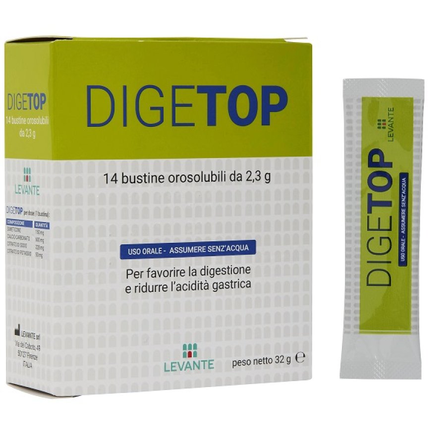 DIGETOP, 14 bustine da 2,3 g DIGETOP, 14 bustine da 2,3 g