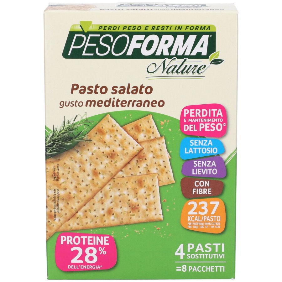 Pesoforma Nature Pasto Gusto Mediterraneo, 8 pacchetti