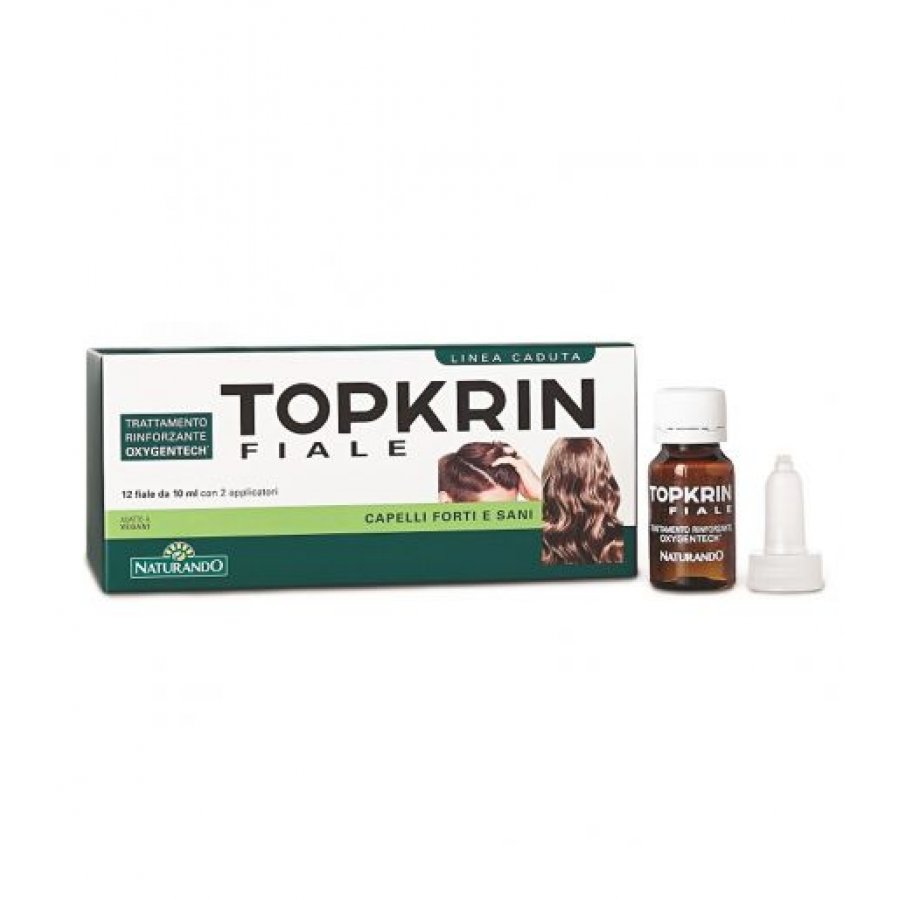 Naturando Topkrin Fiale - Lozione Fortificante Anticaduta - 12 fiale da 10 ml