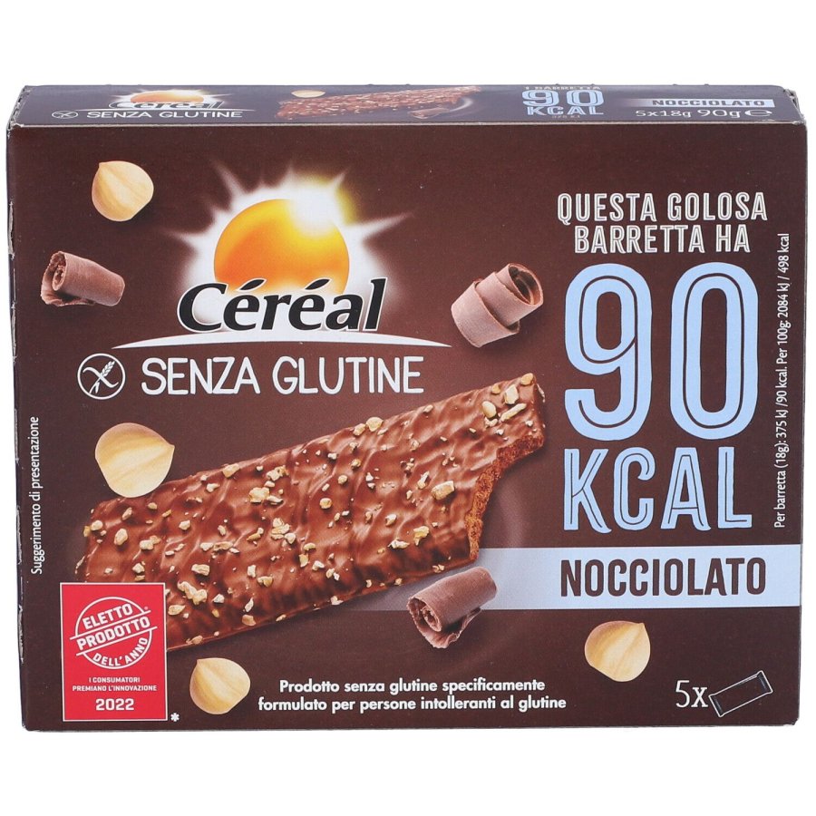 Céréal Nocciolato Barretta ai Cereali Senza Glutine, 90 g
