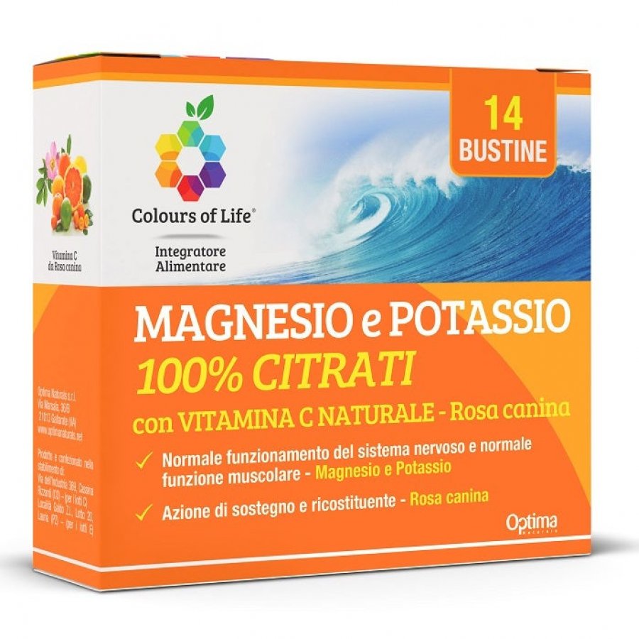 Magnesio Potassio Vitamina C 14 Bustine Integratore Alimentare