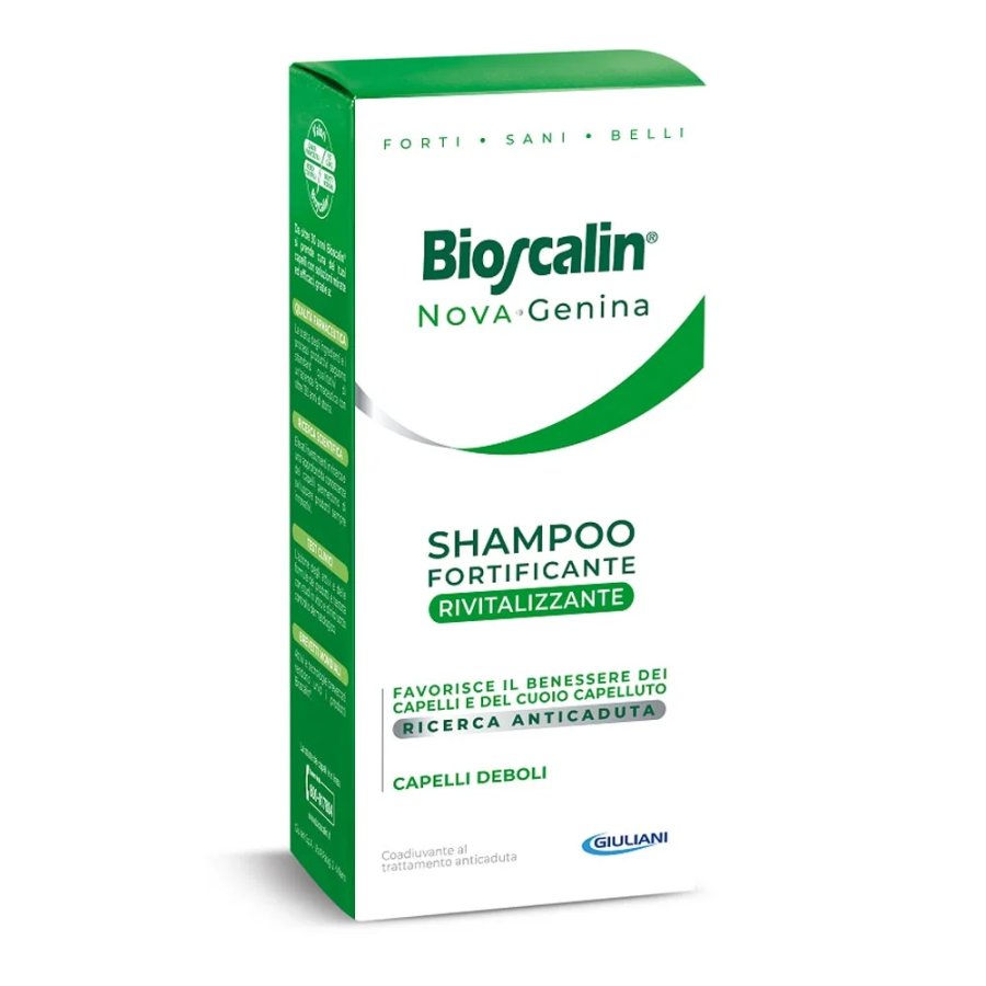 Bioscalin NovaGenina, Shampoo Rivitalizzante per Capelli Deboli, 200 ml