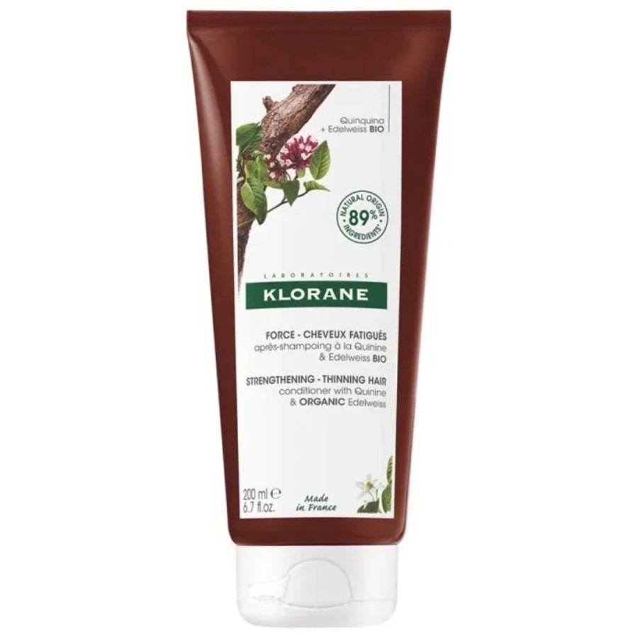Klorane Balsamo Chinina e Stella Alpina Bio 200ml – Rinforzante Anticaduta Capelli Fragili