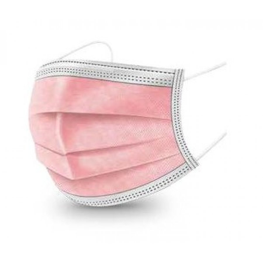 Mascherina Chirurgica 360mask02/r Rosa 10 Pezzi