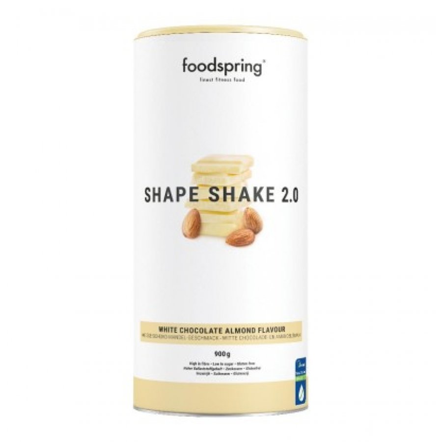 Foodspring Shape Shake 2.0 900g Gusto Cioccolato Bianco e Nocciole - La Soluzione Dolce e Sana per Perdere Peso
