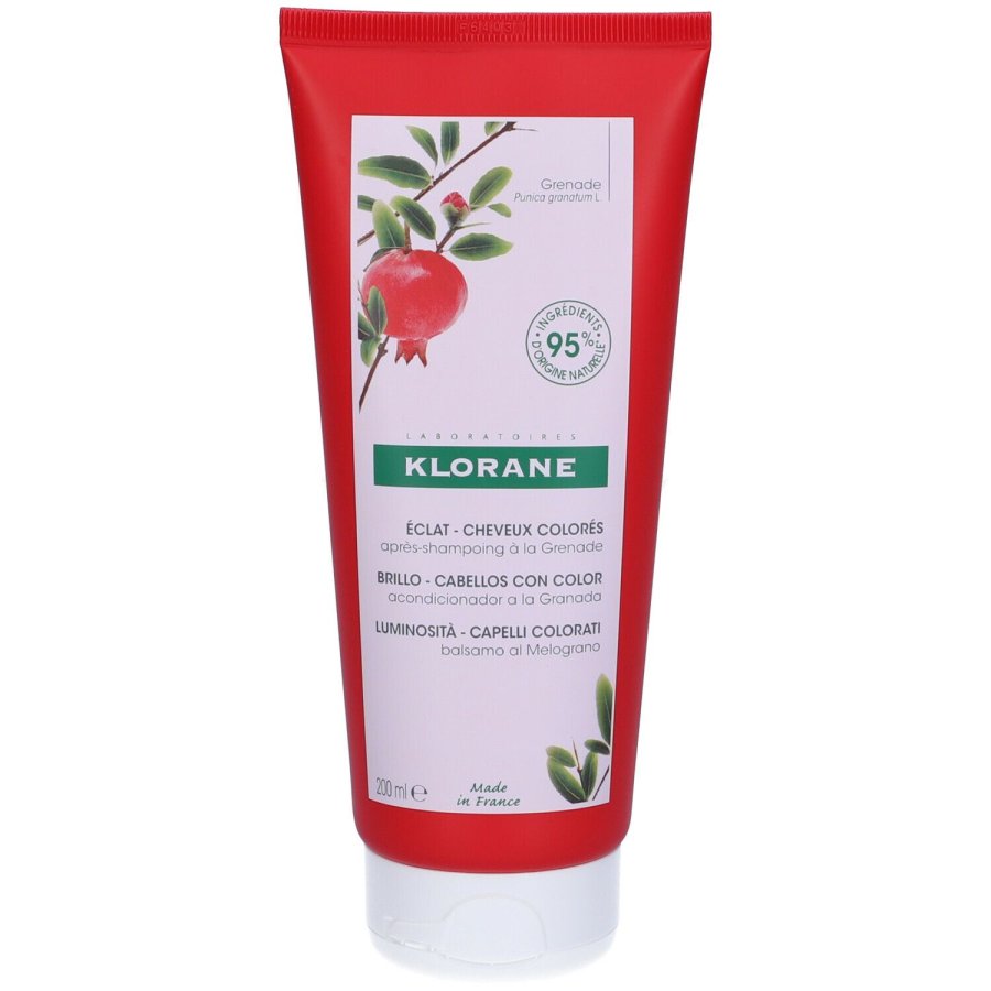 Klorane Balsamo al Melograno 200ml – Capelli colorati lucenti e protetti