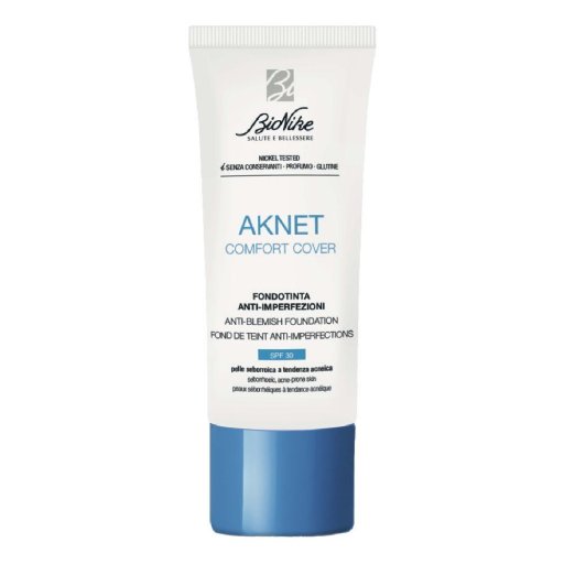 BioNike Aknet Comfort Cover 104 Biscuit – Fondotinta pelle acneica 30 ml