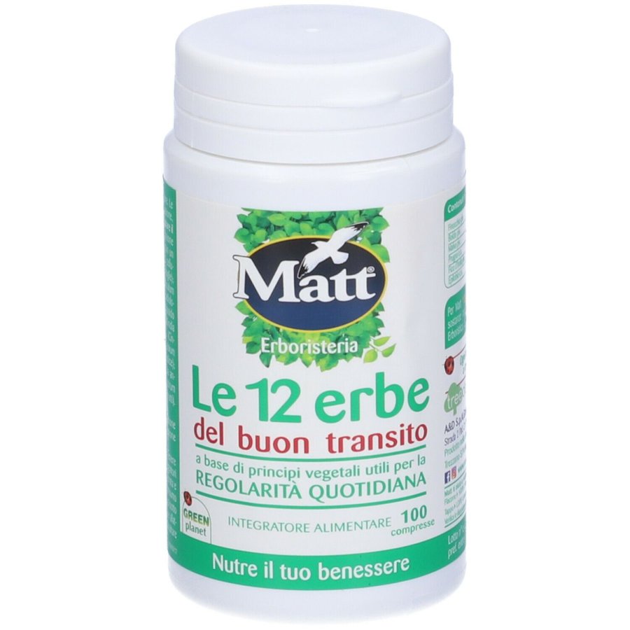 Matt Erboristeria, Le 12 Erbe del Buon Transito, 100 Compresse