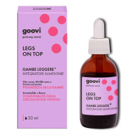 Goovi Legs On Top - Integratore per Gambe Leggere con Mirtillo Nero e Vite Rossa.