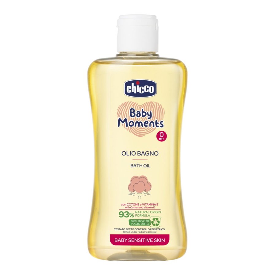 Chicco Baby Moments Olio Bagno Sensitive, 200 ml Chicco Baby Moments Olio Bagno Sensitive, 200 ml
