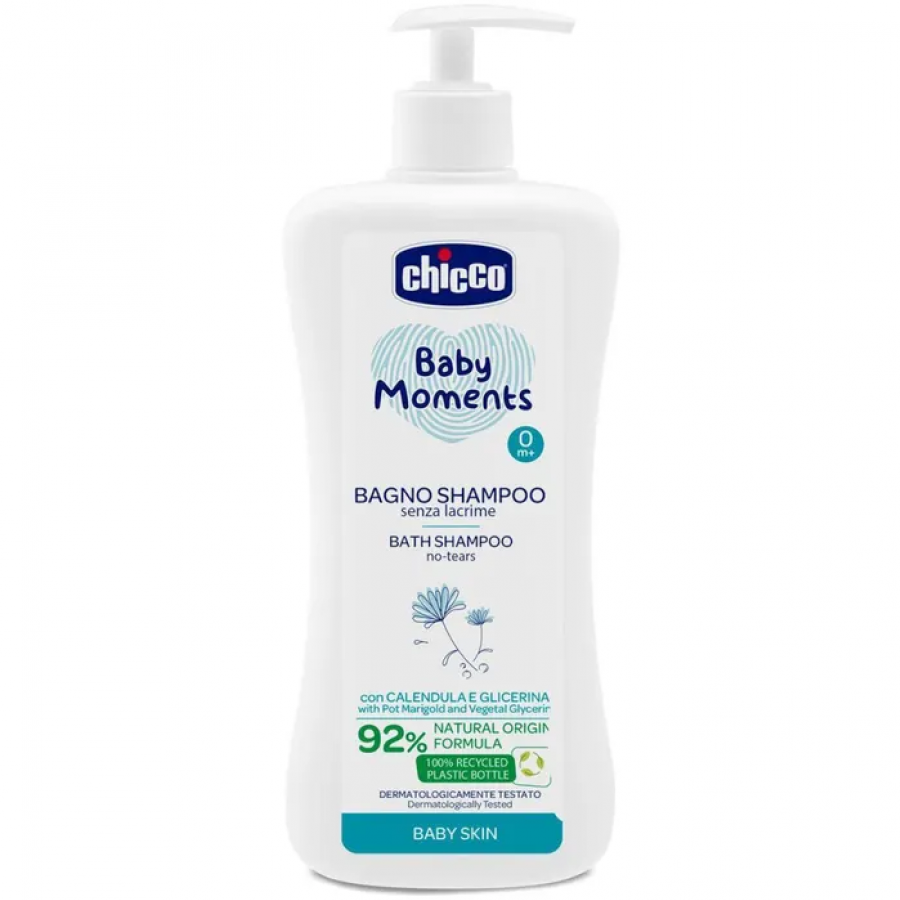 Chicco Baby Moments Bagno Shampoo Delicato Senza Lacrime 750ml 0Mesi+