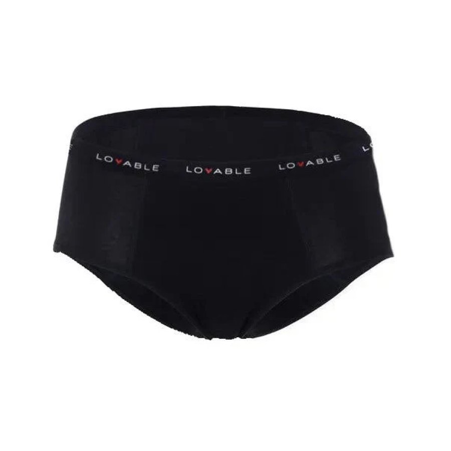Lovable Culotte Lavabile Da Ciclo Flusso Medio Nero, XL