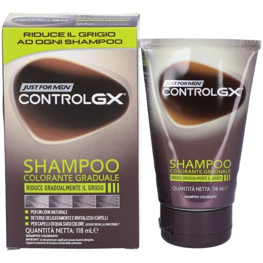 Just for Men, Control GX Shampoo Colorante Graduale, 118 ml