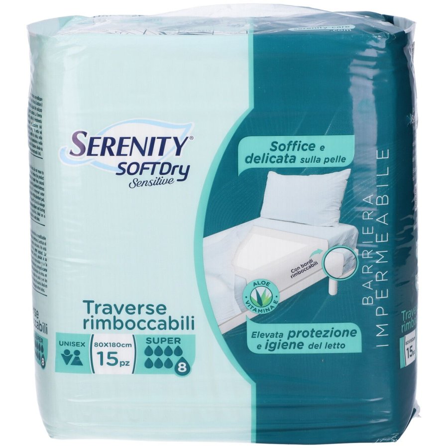 Serenity Soft Dry Sensitive Traversa Rimboccabile Super 80 x 180 cm, 15 Traverse Serenity Soft Dry Sensitive Traversa Rimboccabile Super 80 x 180 cm, 15 Traverse