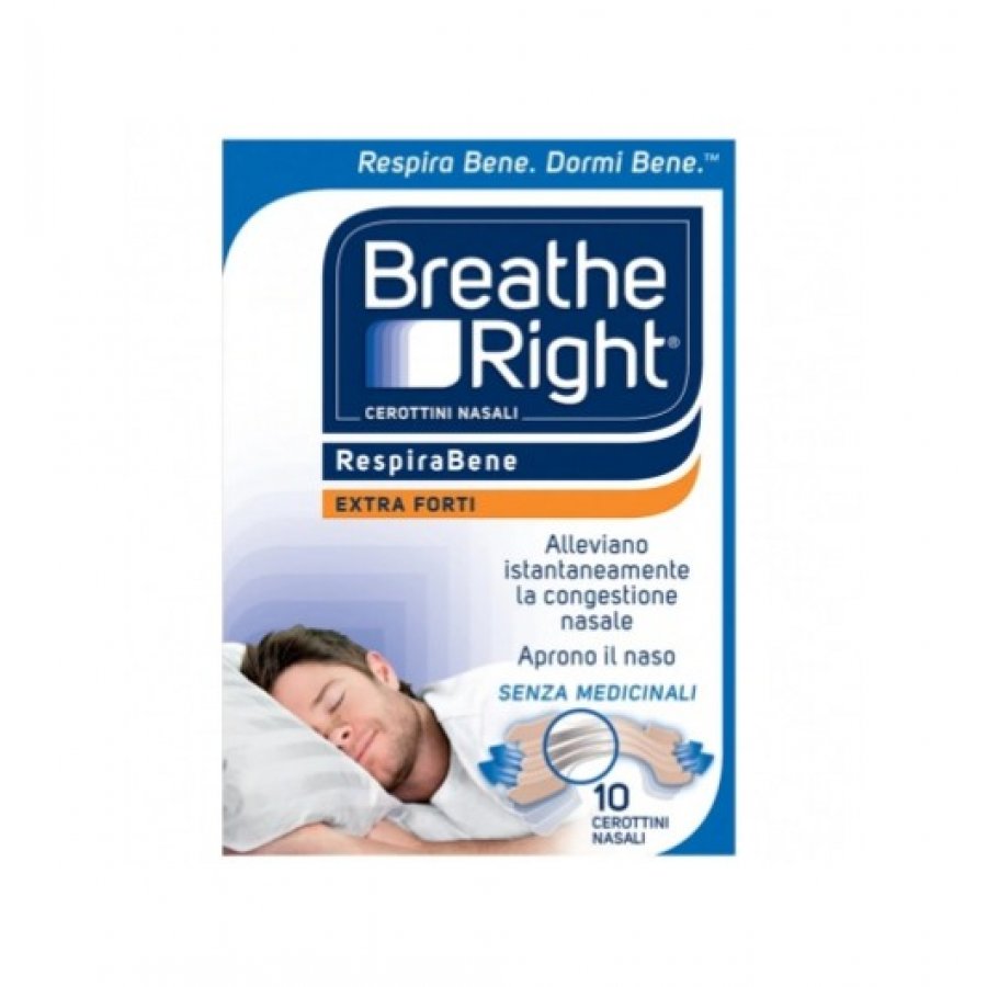 Breathe Right Classici 30 Cerottini Nasali - Dispositivo Medico per Congestione Nasale