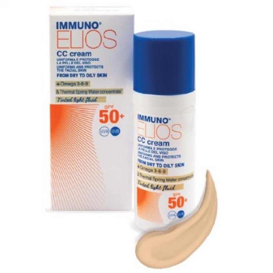 Immuno Elios - CC Cream SPF50+ Tinted Light 40ml - Crema Colorata Protettiva con SPF50+ per una Pelle Radiante