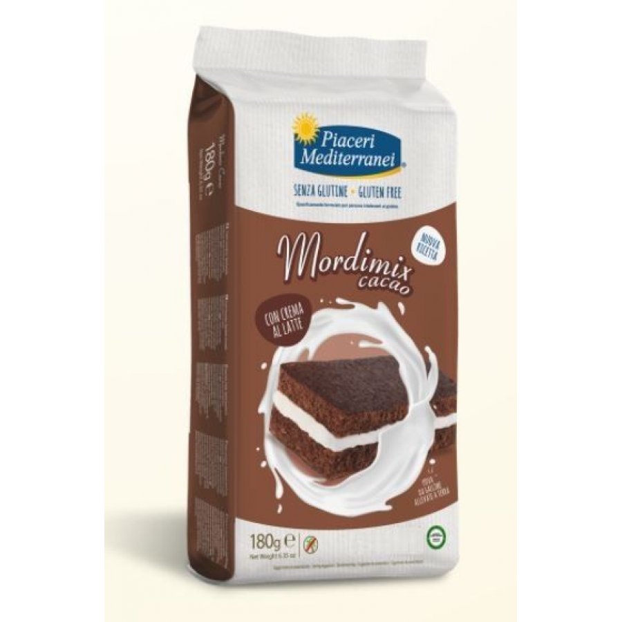 Piaceri Mediterranei Mordimix Cacao 4 Pezzi da 45g - Merendine Senza Glutine