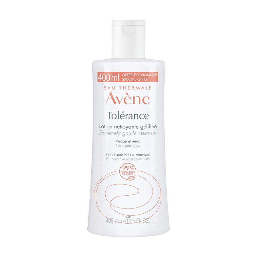 Avène, Tolérance Lozione Detergente in Gel Struccante Viso Occhi Labbra, 400 ml
