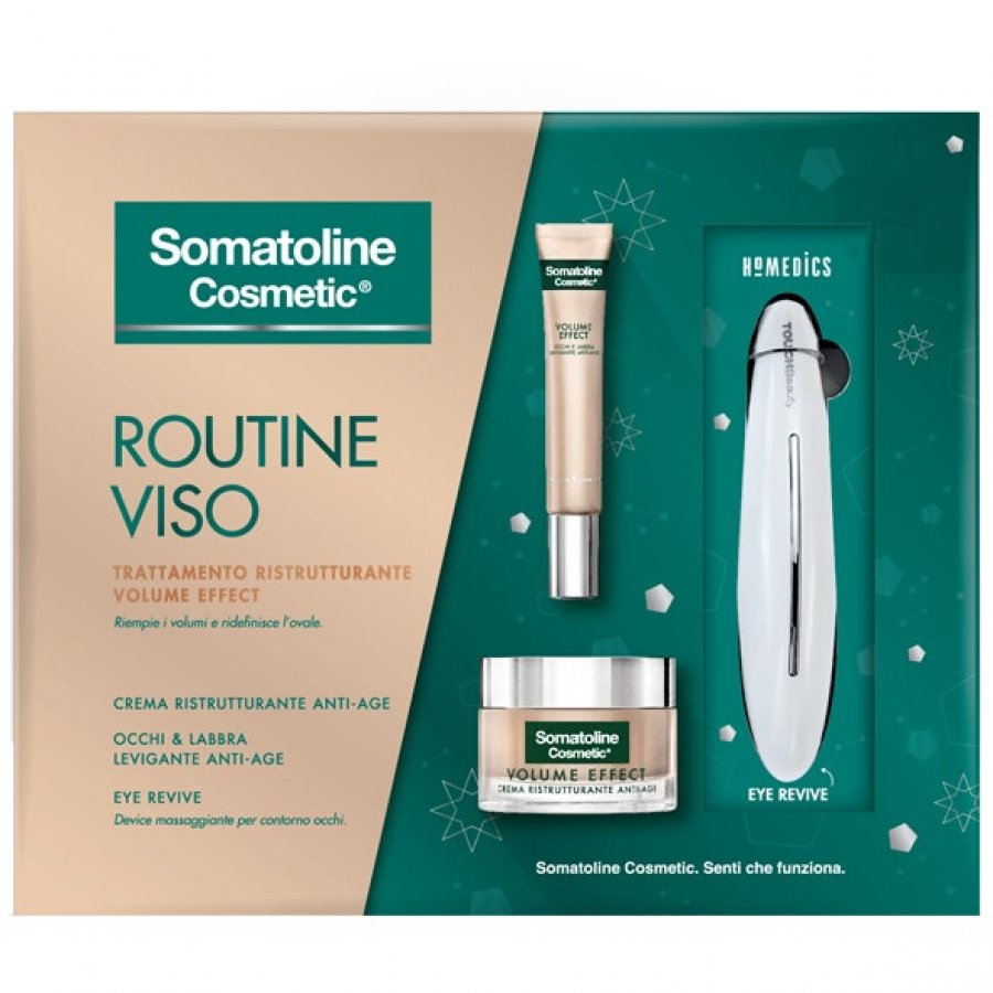 Somatoline Cosmetic - Cofanetto Volume Effect Crema Ristrutturante Anti-Age + Occhi/Labbra + Eye Revive