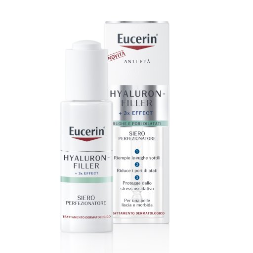 Eucerin Hyaluron Filler - +3x Effect Skin Refining Siero Perfezionatore, 30ml