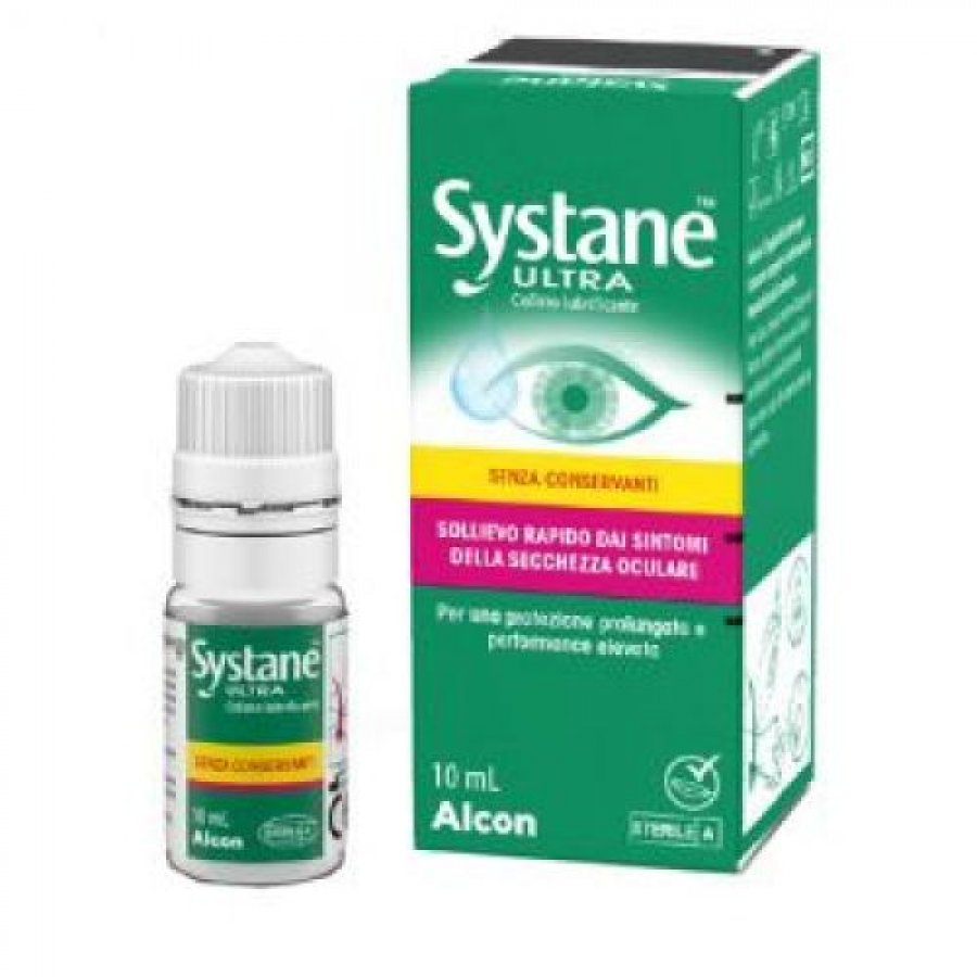 Systane - Ultra Gocce Oculari Senza Conservanti 10ml - Collirio Lubrificante per Occhi Secchi