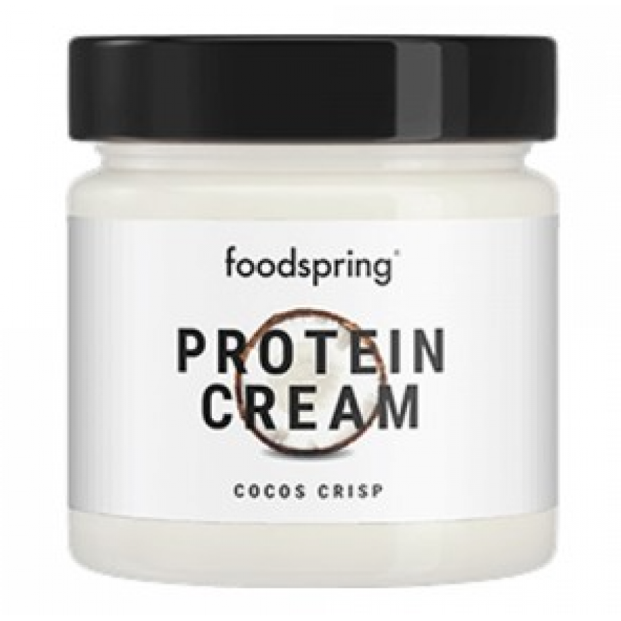 Foodspring Protein Cream 200g Gusto Cocco - Crema Proteica Esotica con Scaglie di Cocco