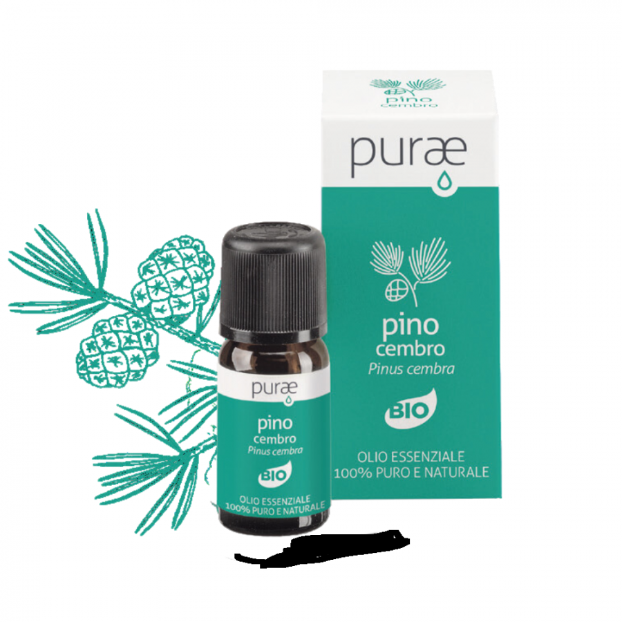 Purae Olio Essenziale Pino Cembro 100% Puro 5ml - Pinus cembra