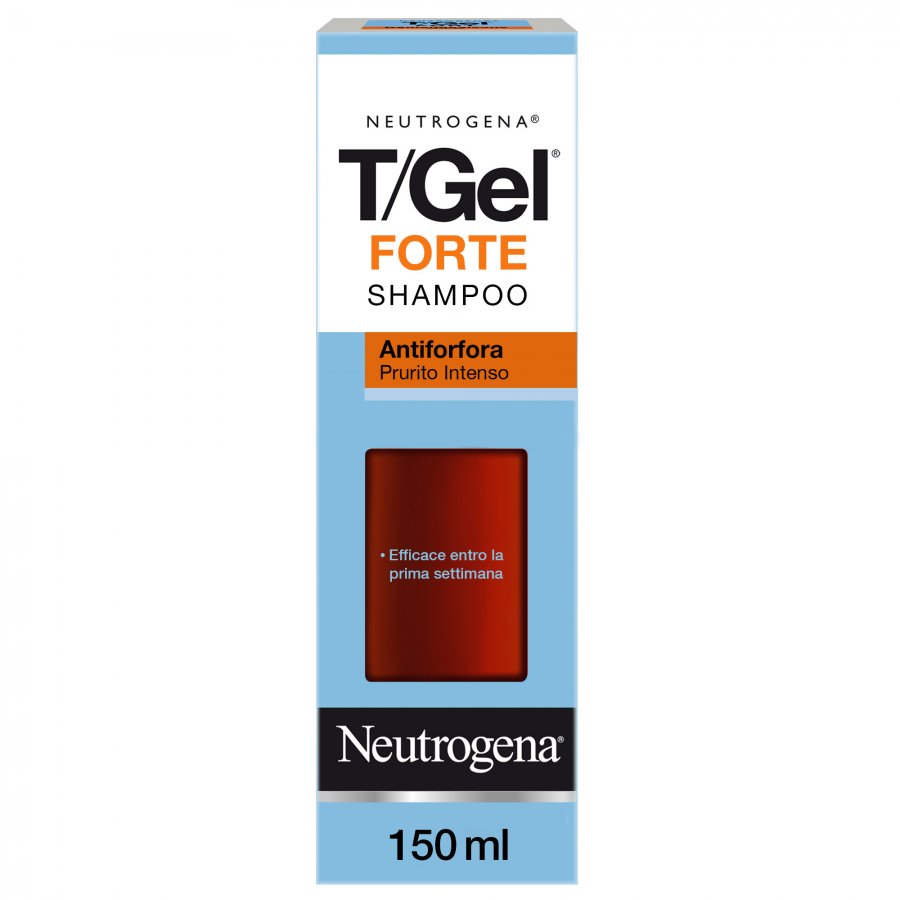 Neutrogena T/Gel Forte Shampoo Antiforfora e Contro il Prurito Intenso, Senza Alcool, 150ml