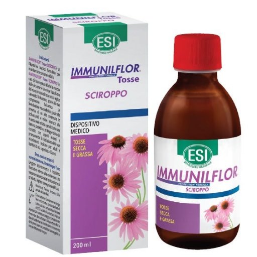 ESI Immunilflor Sciroppo Tosse 200 ml, Dispositivo Medico Balsamico per Tosse, Adulti e Bambini 12+