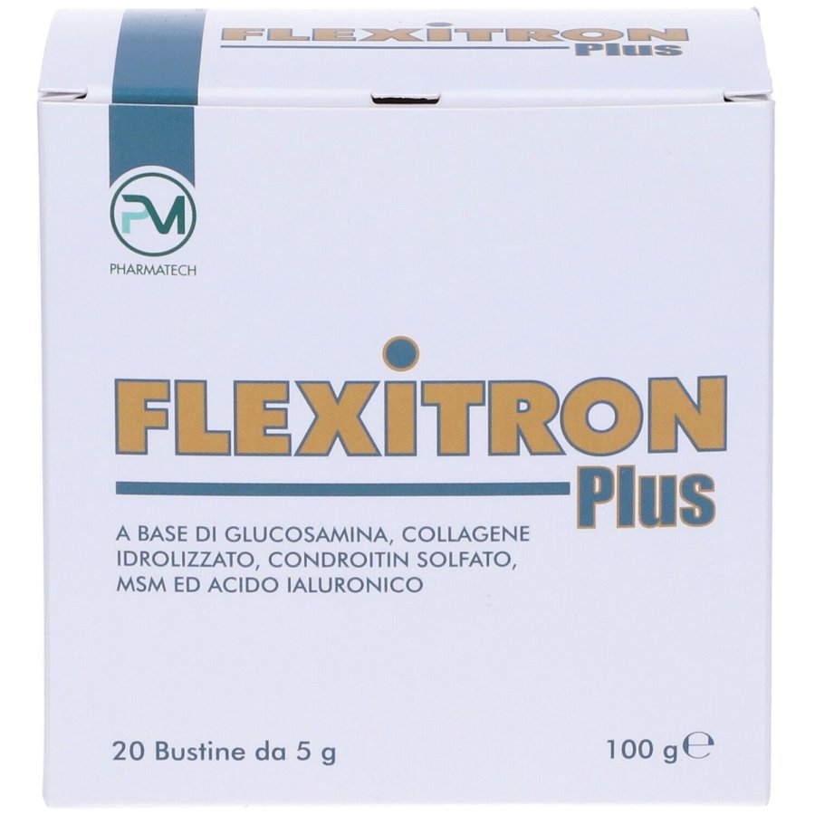 Piemme Pharmatech, Flexitron Plus Integratore Alimentare per Articolazioni, 20 Bustine
