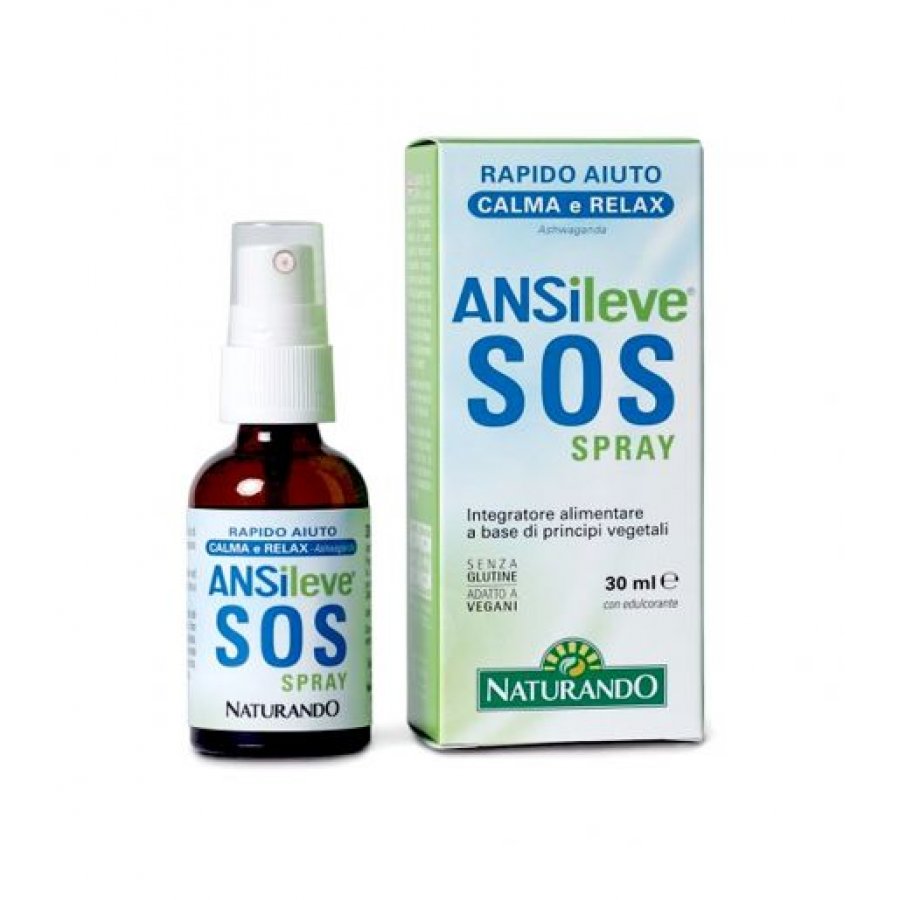 Ansileve SOS Spray - Integratore Naturale per l'Ansia - 30 ml