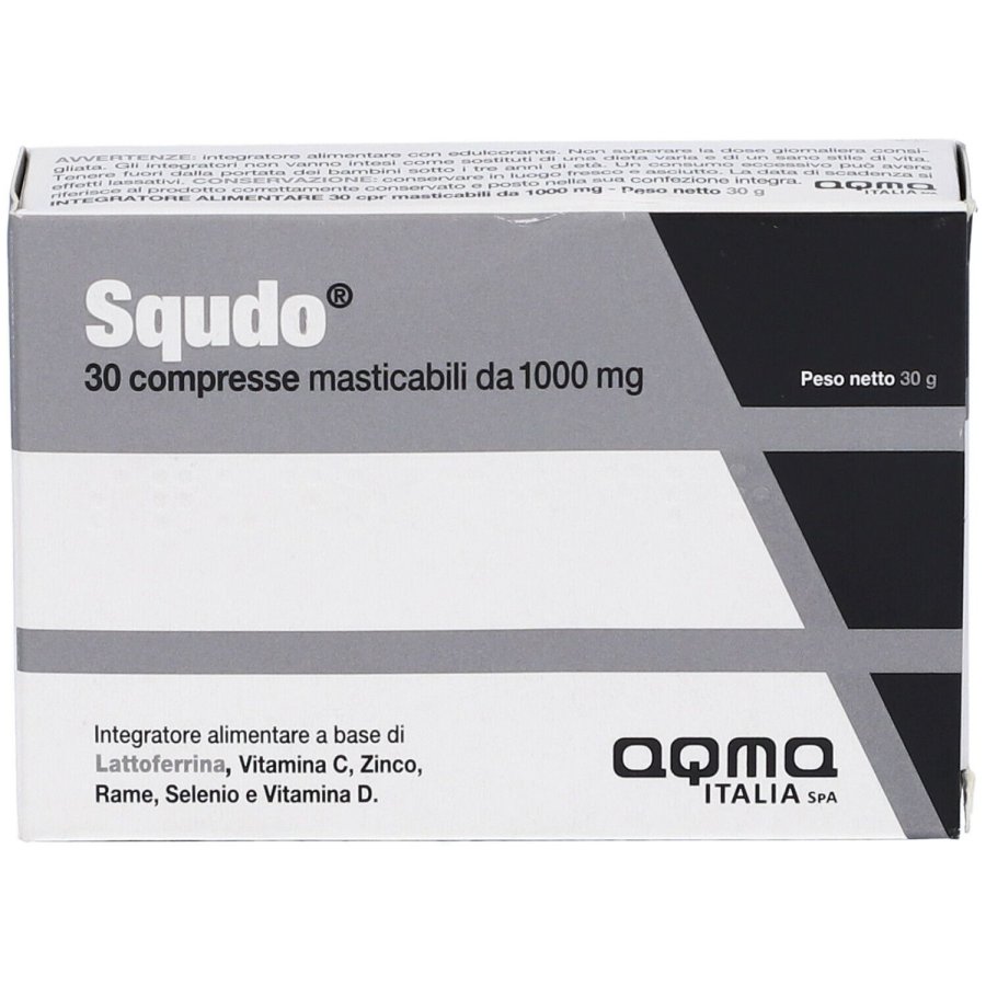 Aqma, Squdo Integratore Alimentare, 30 Compresse Masticabili