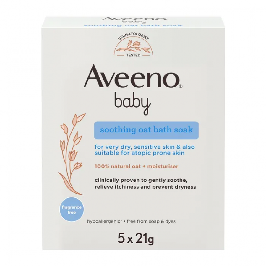 Aveeno Baby Colloidal Polvere Bagno 5x21g