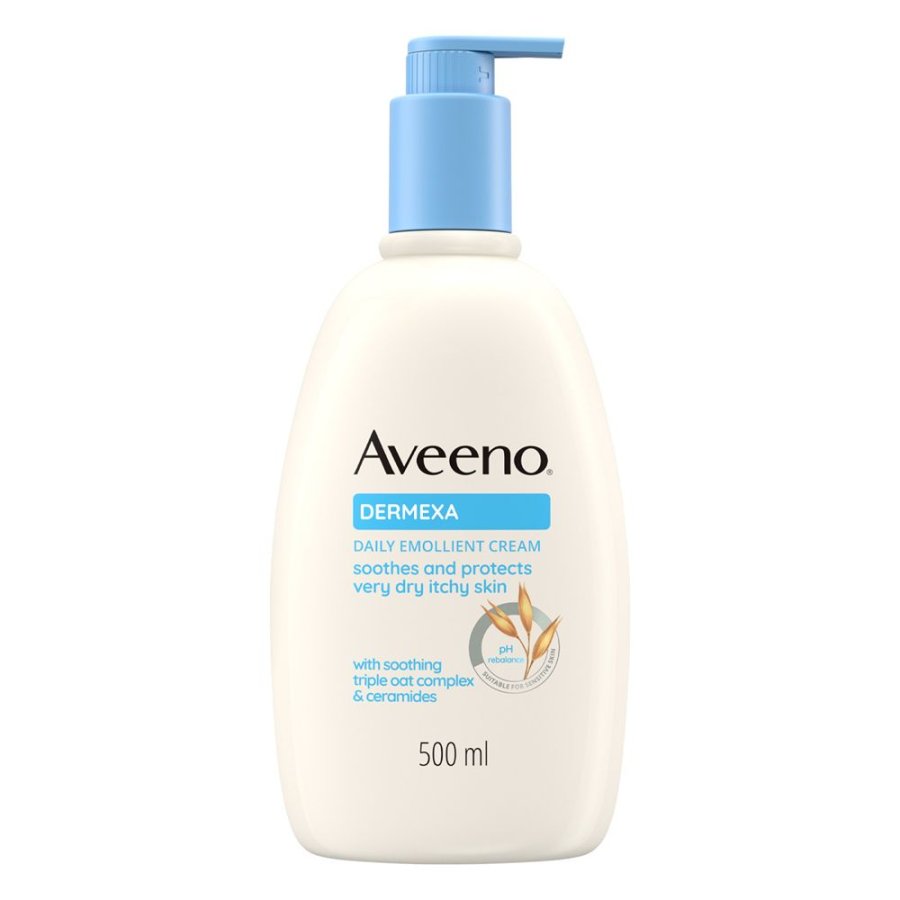 Aveeno Dermexa Crema Emolliente per Pelle Molto Secca, 500 ml Aveeno Dermexa Crema Emolliente per Pelle Molto Secca, 500 ml