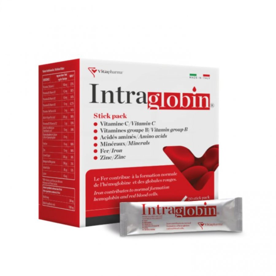 Intraglobin 20 Stickpack Da 10ml - Integratore Alimentare per Gestione dello Stress e Supporto Nutrizionale