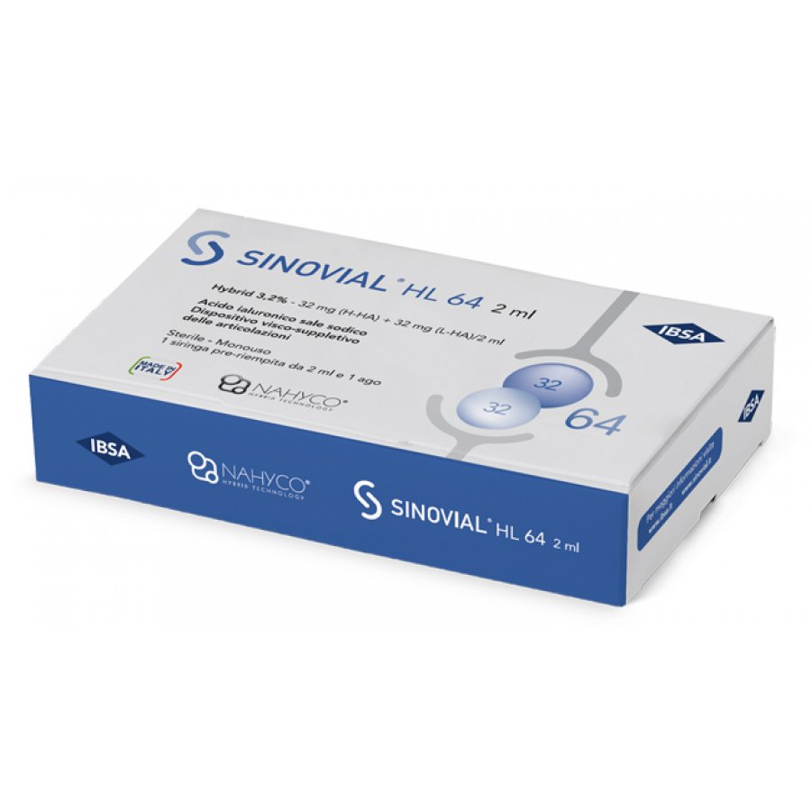 SINOVIAL HL 64 -  1 siringa da 2 ml  32 mg (H-HA) + 32 mg (L-HA)