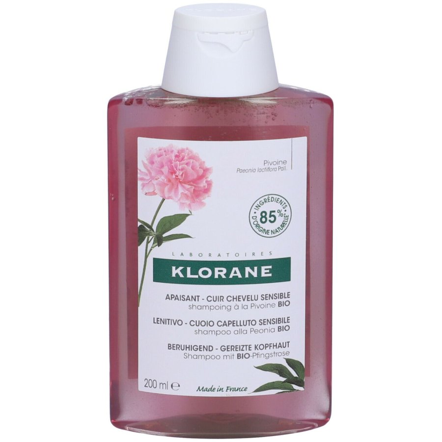 Klorane Shampoo lenitivo e protettivo alla Peonia BIO 200ml - Cuoio capelluto sensibile