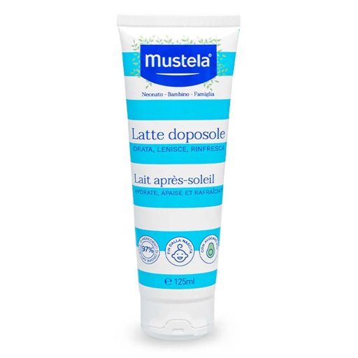 Mustela, Latte Doposole per Neonati e Bambini, 125 ml